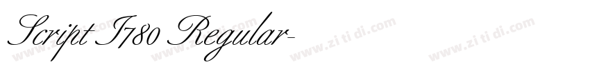 Script I780 Regular字体转换